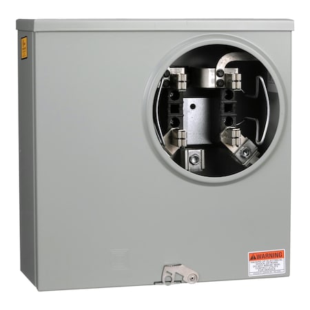 Individual meter socket, ringless socket, horn bypass, 4 jaws no release, UG, 200 A, up to 600 VAC single phase 3W MPN:UHTRS223A