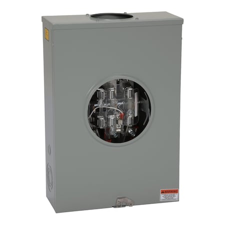 Individual meter socket, ringless socket, lever bypass, 7 jaw with lever bypass and jaw release, OH, UG, 200 A, up to 600 VAC three phase 4W MPN:UTH7213T