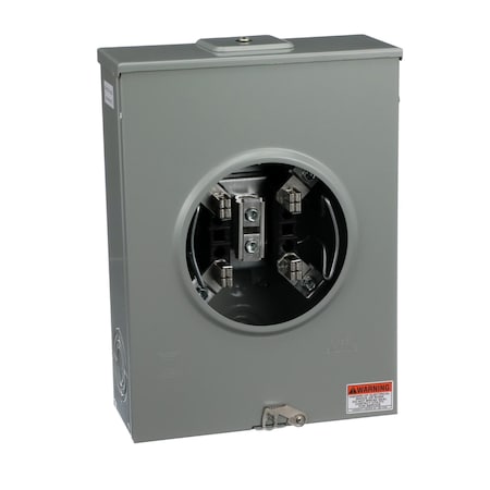 Individual meter socket, ringless socket, no bypass, 4 jaws no release, OH, UG, 200 A, up to 600 VAC single phase 3W MPN:UTRS213CFL