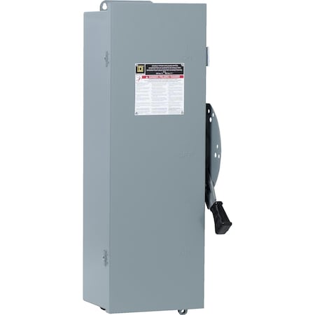 Safety switch, double throw, non fusible, 60A, 600V, 3 pole, 60HP, NEMA 12, no knock outs MPN:DTU362AWK