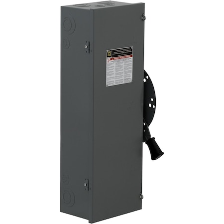 Safety switch, double throw, non fusible, 60A, 600V, 4 pole, 60hp, NEMA 1 MPN:DTU462