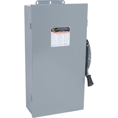 Safety switch, double throw, non fusible, 60A, 600V, 6 pole, 60hp, NEMA 12, no knock outs MPN:DTU662AWK