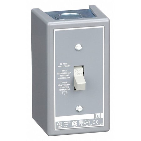 Manual Motor Starter, NEMA 1, 2 P, 1 Phase, Toggle, 16 A MPN:2510FG2