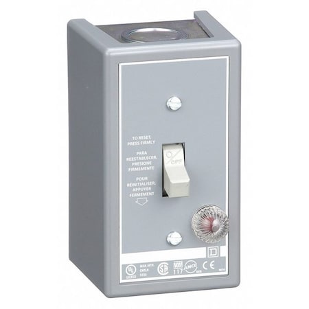 Manual Motor Starter, NEMA 1, 2 P, 1 Phase, Toggle, 16 A MPN:2510FG2P