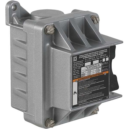 Manual Motor Switch, 20 A, 3 P, 3 Phase, Toggle, Type K, Class 2510 Series, NEMA 3R/7/9 MPN:2510KR2H