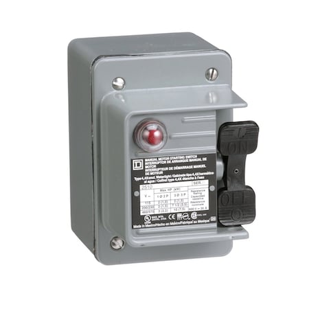 Manual Motor Switch, 30 A, 3 P, 3 Phase, Toggle, NEMA 4 MPN:2510KW2B