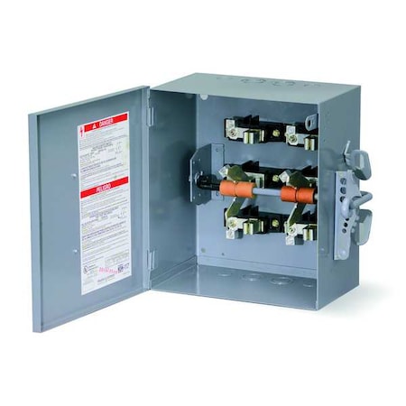 Nonfusible, Safety Switch, Heavy Duty, 480 V, 3PDT, NEMA 1 MPN:82344