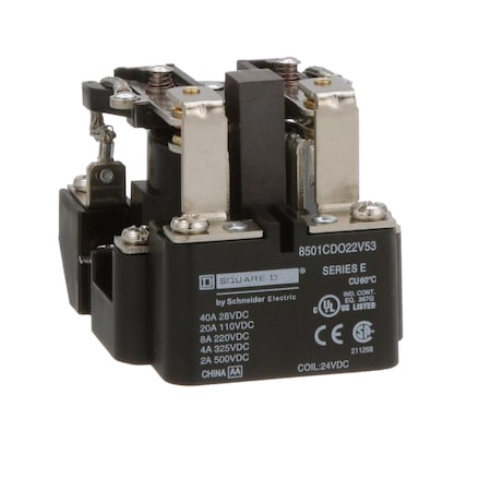 Panel Mount, Power Relay, 20 A, Screw MPN:8501CDO22V53