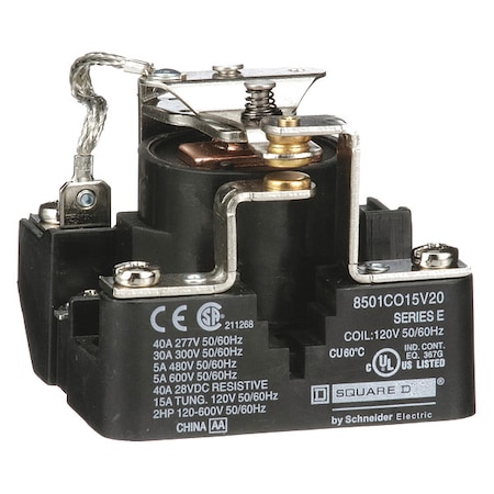 Panel Mount, Power Relay, 30 A, Screw MPN:8501CO15V29