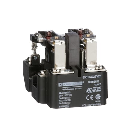 Panel Mount, Power Relay, 20 A, Screw MPN:8501CO22V20