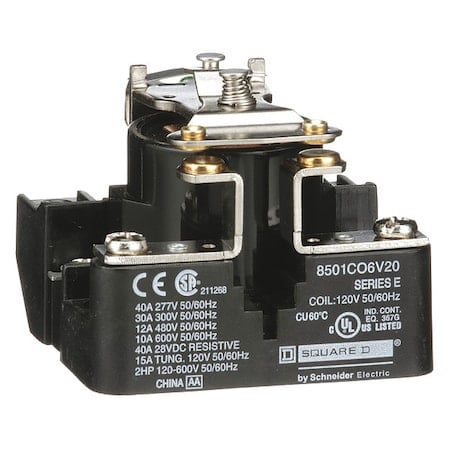 Relay, 600VAC Coil Volts, 1 NO; SPST MPN:8501CO6V14