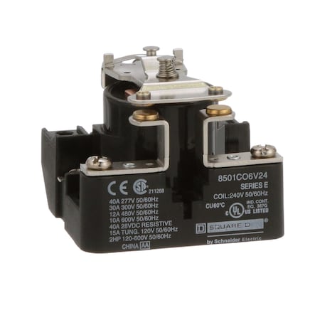 Panel Mount, Power Relay, 30 A, Screw MPN:8501CO6V24