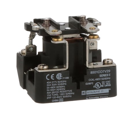 Panel Mount, Power Relay, 30 A, Screw MPN:8501CO7V29