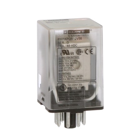Relay, 240VAC Coil Volts, DPDT MPN:8501KPDR12V56