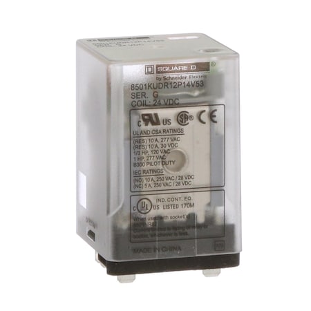 Relay, 240VAC Coil Volts, DPDT MPN:8501KUDR12P14V53