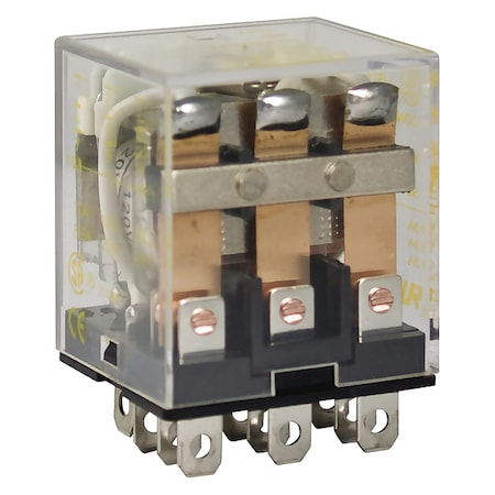 Plug-In Relay, 240VAC Coil Volts, 3PDT MPN:8501RS43P14V20