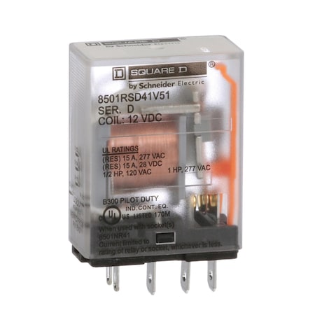 Relay, 240VAC Coil Volts, SPDT MPN:8501RSD41V51
