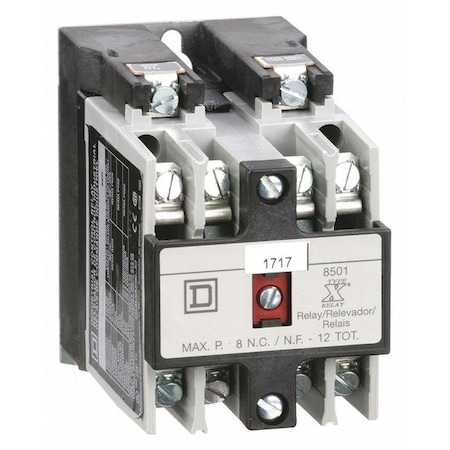NEMA Control Relay, 2NO, 110/120VAC, 10A MPN:8501XO20V02
