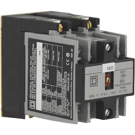 NEMA Control Relay, 2NO, 220/240VAC, 10A MPN:8501XO20V03