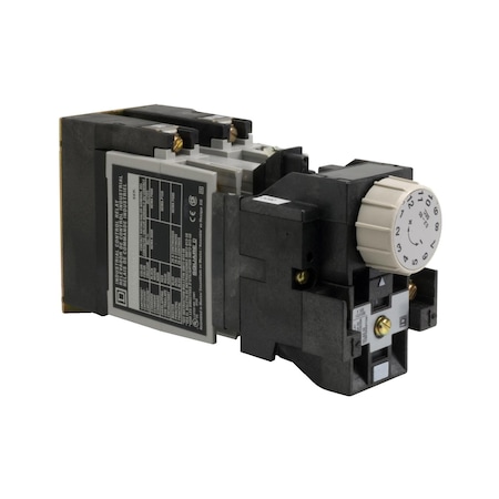 NEMA Control Relay, Type X, timing, 1 minute on delay, 10A resistive at 600VAC, 2 normally open, 120VAC 60Hz coil MPN:8501XO20XTE1V02