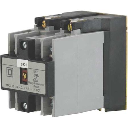 NEMA Control Relay, 3NO, 110/120VAC, 10A MPN:8501XO30V02
