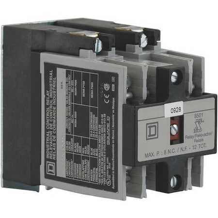 NEMA Control Relay, 4NO, 24V AC, 10 A MPN:8501XO40V01