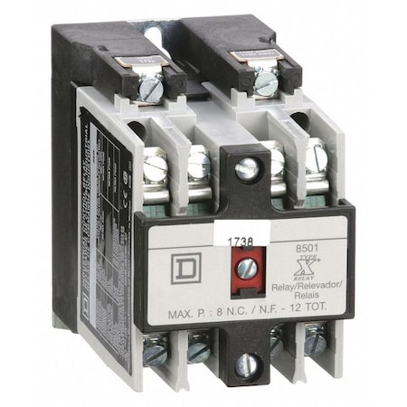 NEMA Control Relay, 4NO, 110/120VAC, 10A MPN:8501XO40V02
