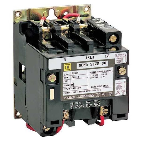208VAC Non-Reversing Magnetic Contactor 3P 135A NEMA 4 MPN:8502SFO2V08