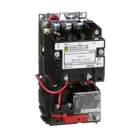 Overload Relay, No Auxiliary Contacts, 110V-120V AC, 3 P, Non-Reversing, Screw Clamp MPN:8536SAO12V02H308S