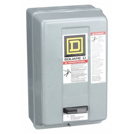 Magnetic Motor Starter, Non-Reversing, No Auxiliary Contacts, 120V AC, 3 P, Screw Clamp MPN:8536SBG2V02S