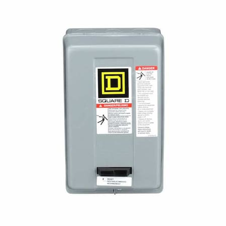 Magnetic Motor Starter, Non-Reversing, No Auxiliary Contacts, 208V AC, 3 P, Screw Clamp MPN:8536SBG2V08