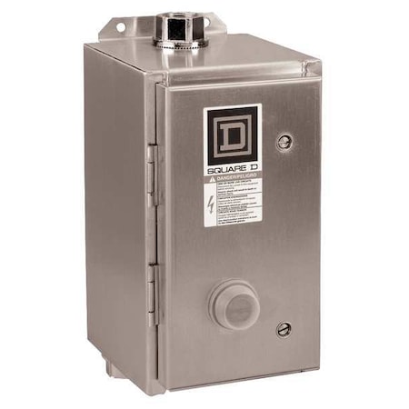 Magnetic Motor Starter, Non-Reversing, No Auxiliary Contacts, 120V AC, 3 P, Screw Clamp MPN:8536SBW12V02S