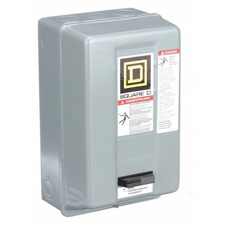 Magnetic Motor Starter, Non-Reversing, No Auxiliary Contacts, 480V AC, 3 P, Screw Clamp MPN:8536SCG3V06