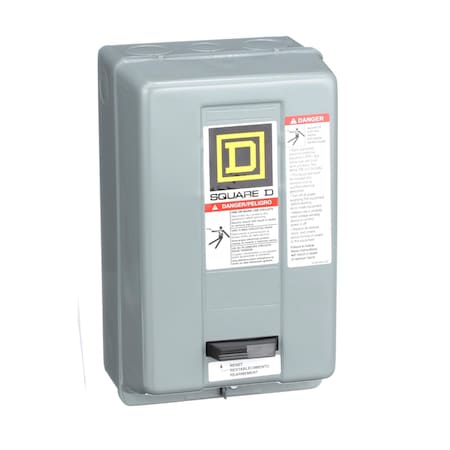 Motor Starter, Non-Reversing, No Auxiliary Contacts, 280V AC, 3 P, Screw Clamp MPN:8536SCG3V08S