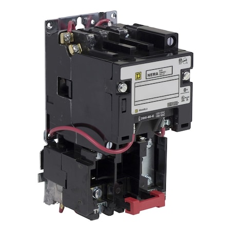 Motor Starter, Non-Reversing, No Auxiliary Contacts, 110V-120V AC, 2 P, Screw Clamp MPN:8536SCO1V02S