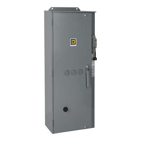 NEMA combination starter, Type S, 100A fusible disconnect, Size 3, 90A, 50HP at 600VAC, 3 phase, 3 pole, melting alloy, 120VAC coil, NEMA 12 MPN:8538SEA23V02S