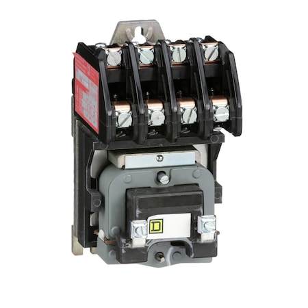 Contactor, Type L, multipole lighting, electrically held, 30A, 4 pole, 600 V, 24 VAC 60 Hz coil, open style MPN:8903LO40V01