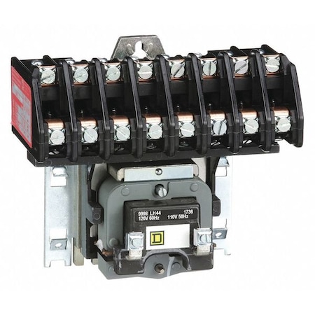 120VAC Electrically Held Lighting Contactor 8P 30A MPN:8903LO80V02