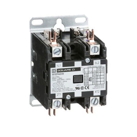 Definite Purpose Magnetic Contactor, 220/208-240V AC, 3P, 75A MPN:8910DPA42V09