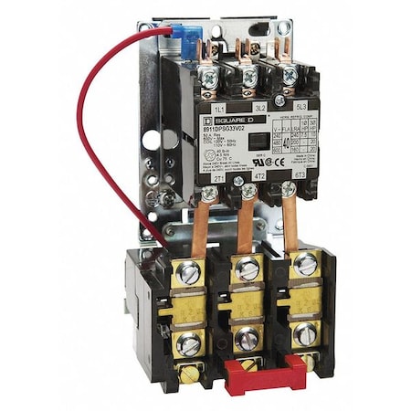 Nonreversing Definite Purpose Magnetic Motor Starter, No Enclosure NEMA Rating, 208 to 240V AC MPN:8911DPSO33V09