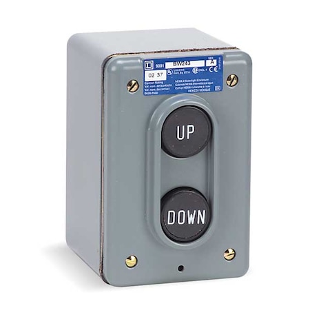 Push Button Control Station, 2NO, Up/Down MPN:9001BW243