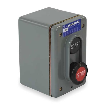 ControlStation, Dead-End, 2Buttons, Blk/Red MPN:9001BW250