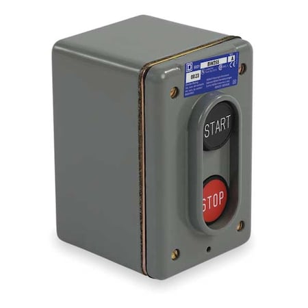 ControlStation, Dead-End, 2Buttons, Blk/Red MPN:9001BW255