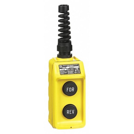 PendantControlStation, DeadEnd, 2Buttn, Blk MPN:9001BW93Y