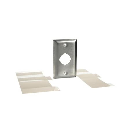 30mm Push button, Type K, flush plate, 1 hole, NEMA 1 MPN:9001K25