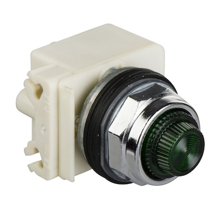 30mm push button, Type K, pilot light, red LED light module, 12/14VAC/VDC, red plastic fresnel lens, NEMA 4, 13 MPN:9001KP32LRR31