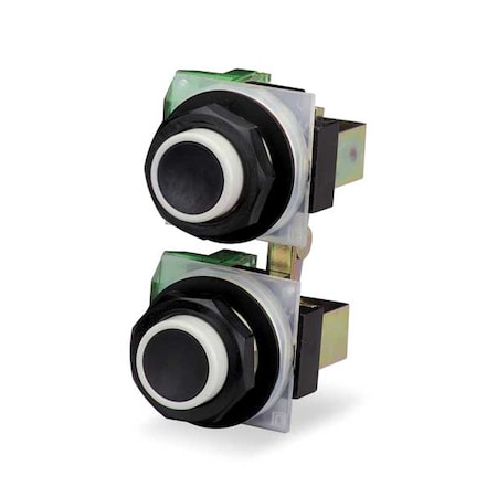 PendantPushButton, NonIllum, Black, 1NO/1NC MPN:9001SKRU11