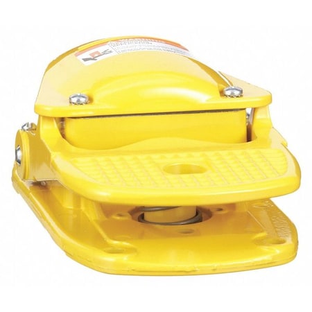 FootSwtch, Yellow, Aluminum, SPDT, Momentary MPN:9002AW1