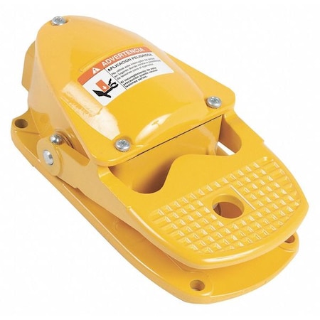 FootSwtch, Yllw, Aluminum, SPST, Maintained MPN:9002AW11