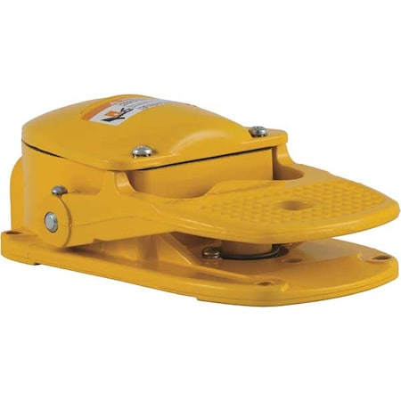 FootSwtch, Yellow, Aluminum, SPDT, Momentary MPN:9002AW5